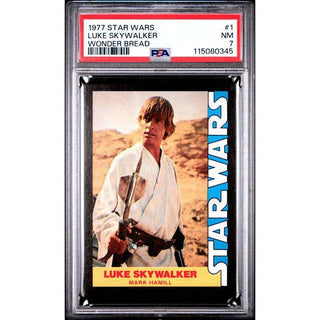 Luke Skywalker 1977 Star Wars Wonder Bread #1 PSA 7