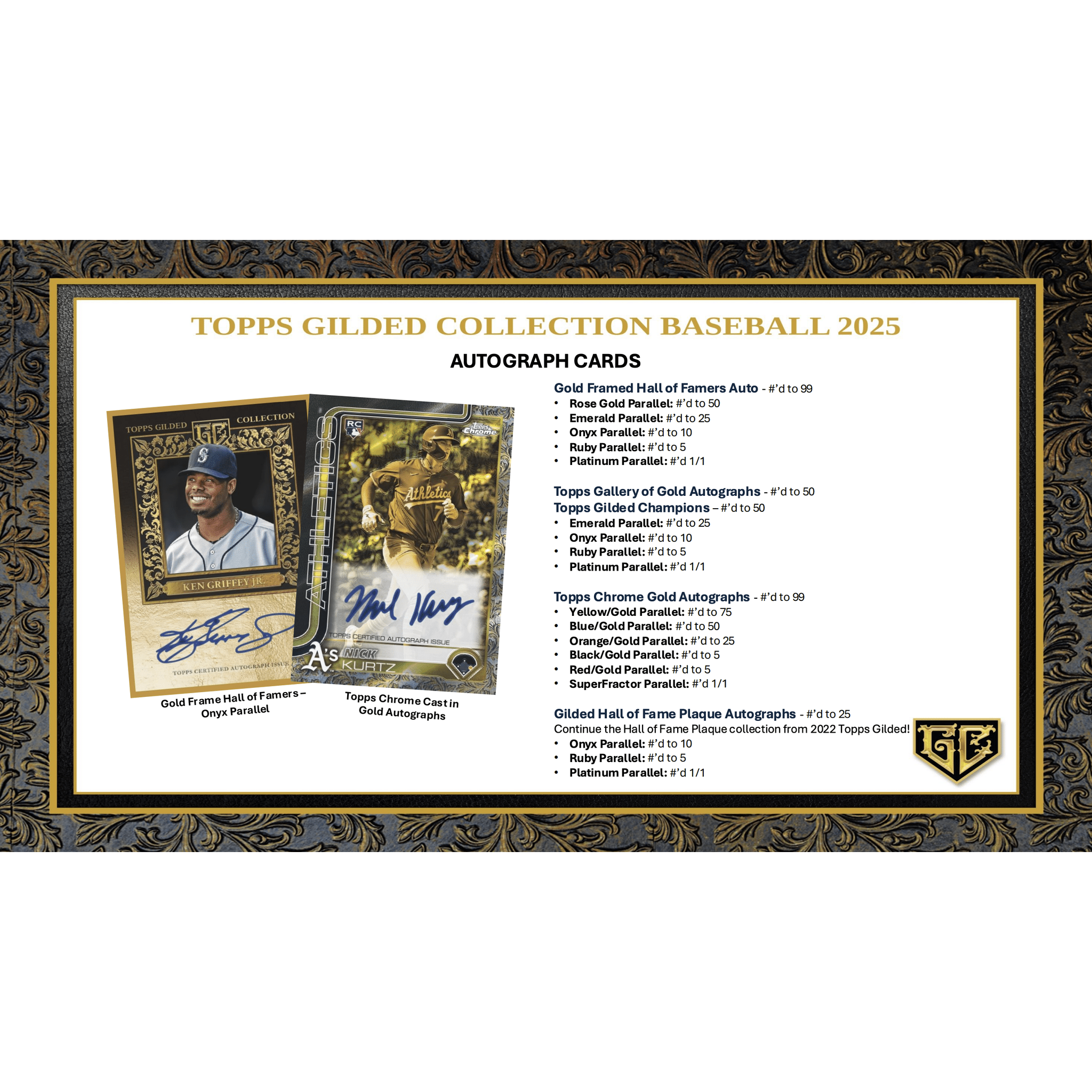 2025 Topps Gilded Collection Baseball Hobby Box