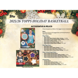 2025/26 Topps Holiday Basketball Mega Box