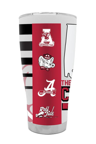 Tumbler: Alabama Crimson Tide – College Vault Stainless Steel -30oz