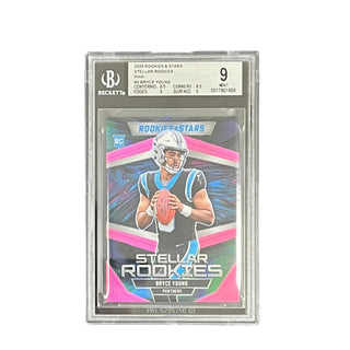 Bryce Young 2023 Rookie & Stars Stellar Rookies Pink #3 Beckett 9