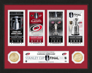 Carolina Hurricanes 2026 Road to the Stanley Cup Bronze Coin Ticket Collection 12"x15"