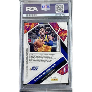 Donovan Mitchell 2019 Panini Mosaic Will/Win – Blue Fluorescent #16 PSA 10