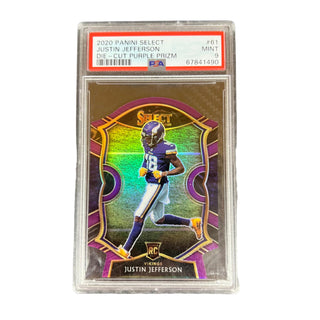 Justin Jefferson 2020 Panini Select #61 PSA 9