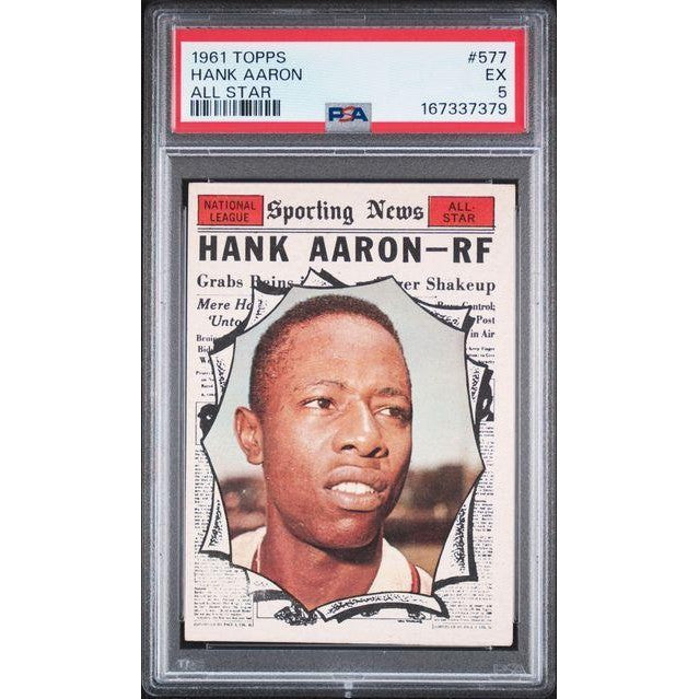1961 Topps Hank Aaron All Star #577 PSA 5