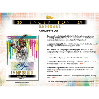 2024 Topps Inception Baseball Hobby Box