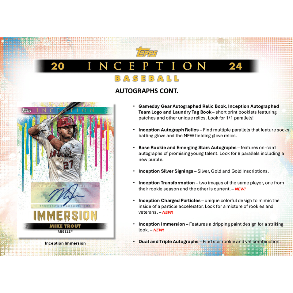 2024 Topps Inception Baseball Hobby Box