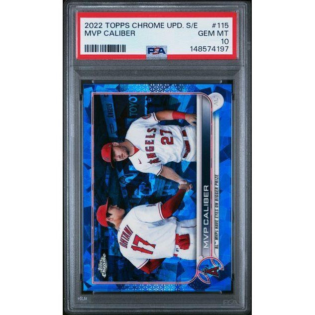 2022 Topps Chrome Update Sapphire Edition #115 MVP Caliber PSA 10