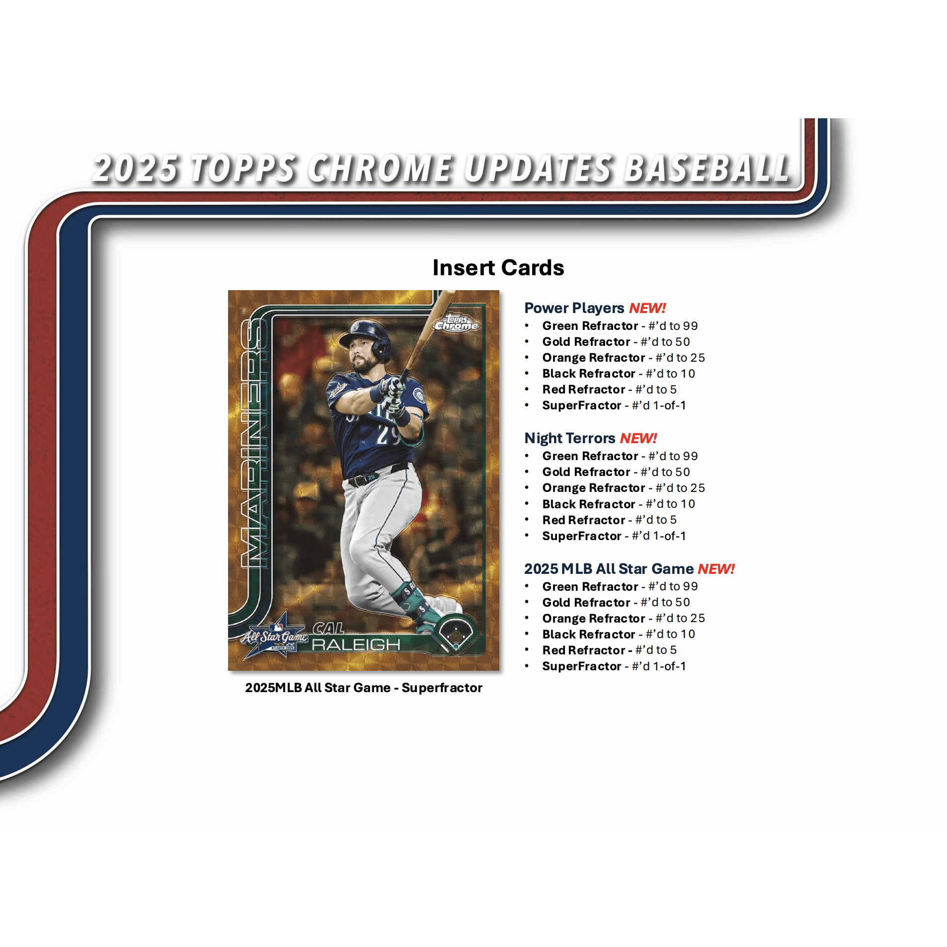 thumbnail image 2 of 2025 Topps Chrome Baseball Card - Pick Your Insert! Future Stars, All Etch, Fortune 15 2 of 3