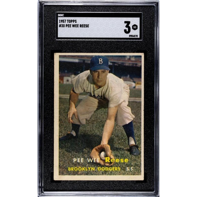 Pee Wee Reese 1957 Topps #30 SGC 3