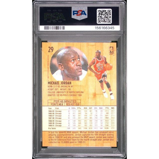 Michael Jordan 1991 Fleer #29 PSA 6