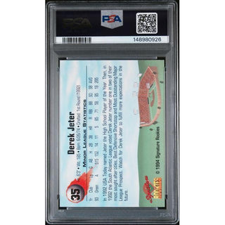 Derek Jeter 1994 Signature Rookies Autograph PSA/DNA/Certified #35 PSA 10