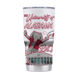 Tumbler: Alabama Campus Icons Collection Stainless Steel 20oz