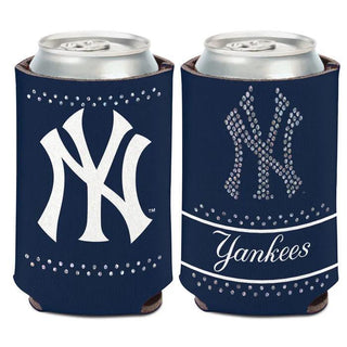 New York Yankees Bling 12oz Can Cooler – Officially Licensed MLB