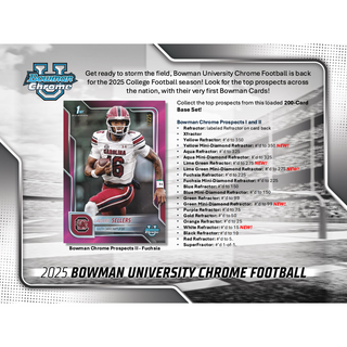 2025 Bowman Chrome University Football Breaker's Delight Box