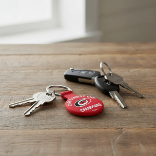 Carolina Hurricanes 2026 Stanley Cup Champions Tracker Keychain – Apple AirTag Compatible