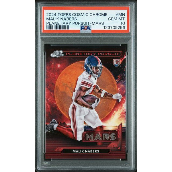 Malik Nabers 2024 Topps Cosmic Chrome Planetary Pursuit – Mars #MN