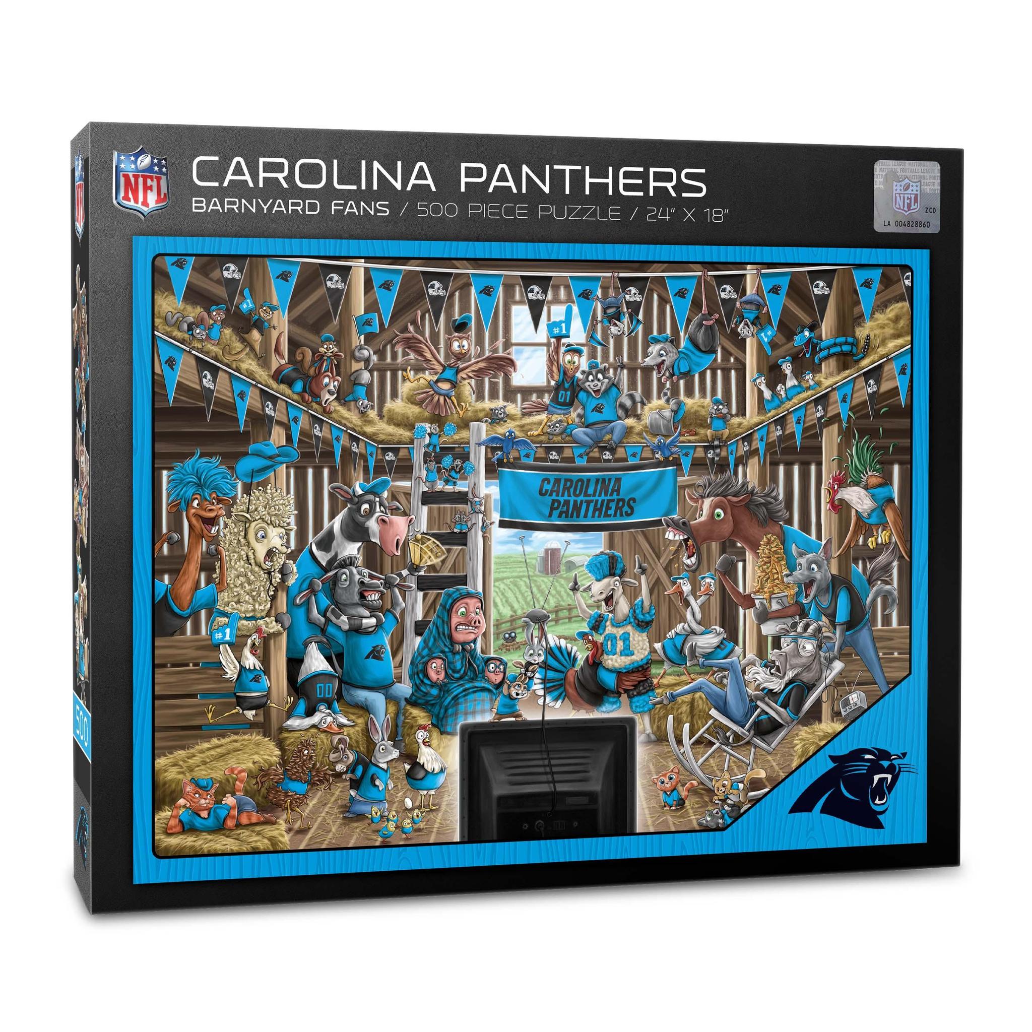 Carolina Panthers Barnyard Fans 500 pc Puzzle