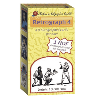 2026 Historic Autographs Retrograph 4 Baseball Hobby Box