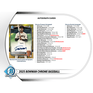 2025 Bowman Chrome Baseball Breakers Delight Box