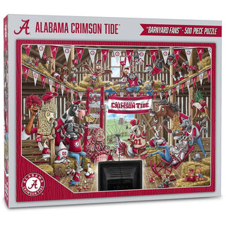 Alabama Crimson Tide Barnyard Fans 500 pc Puzzle