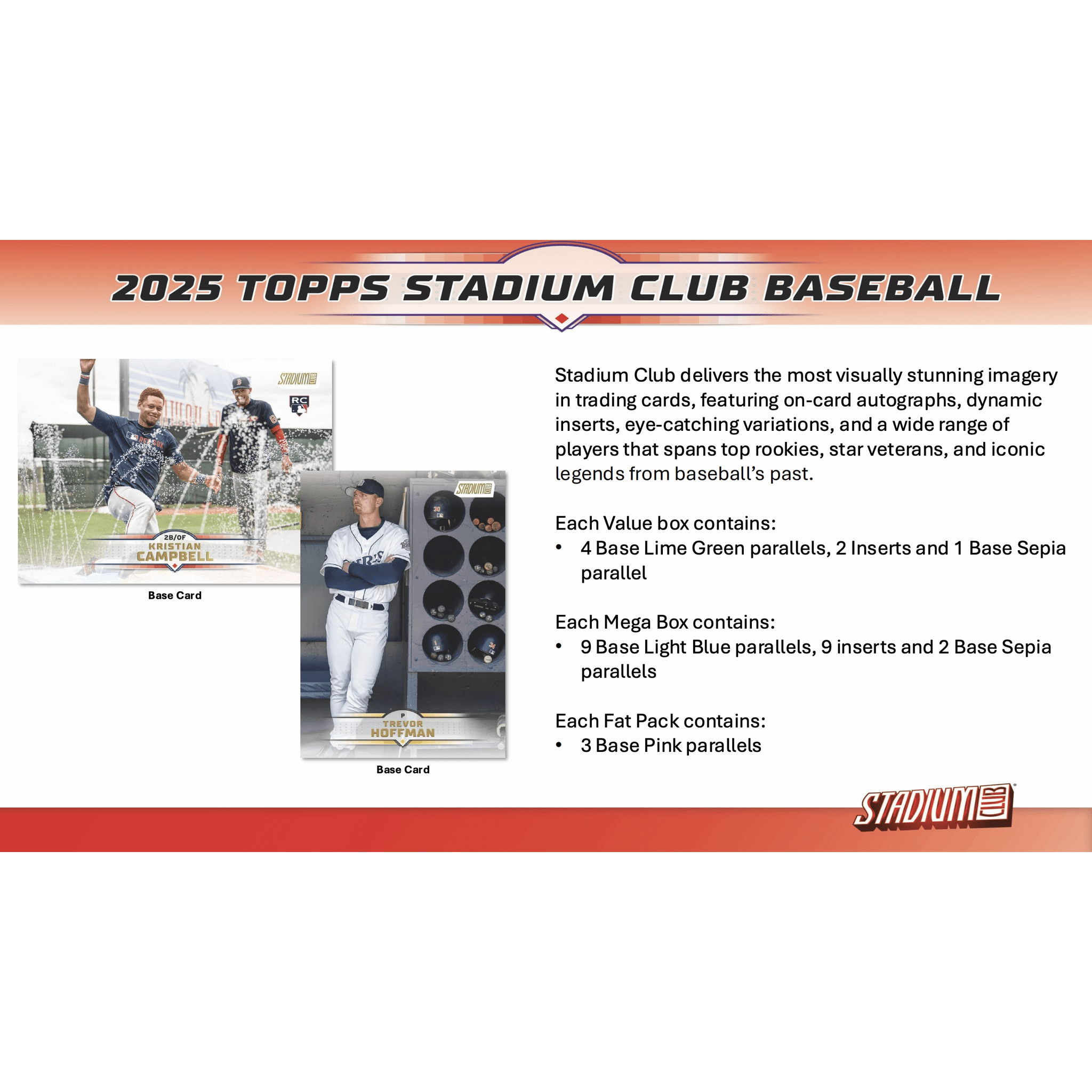 2025 Topps Stadium Club Baseball Blaster Box