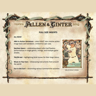 2023 Topps Allen & Ginter Baseball Hobby PACK