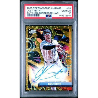 Colt Keith 2025 Topps Cosmic Chrome #CK Auto-Gold Interstellar #CK PSA 10