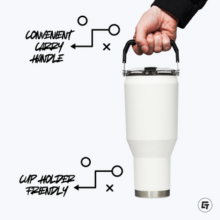 Clemson Tigers 40oz Carry Tumbler – Double-Wall Stainless Steel with Full-Color Logo