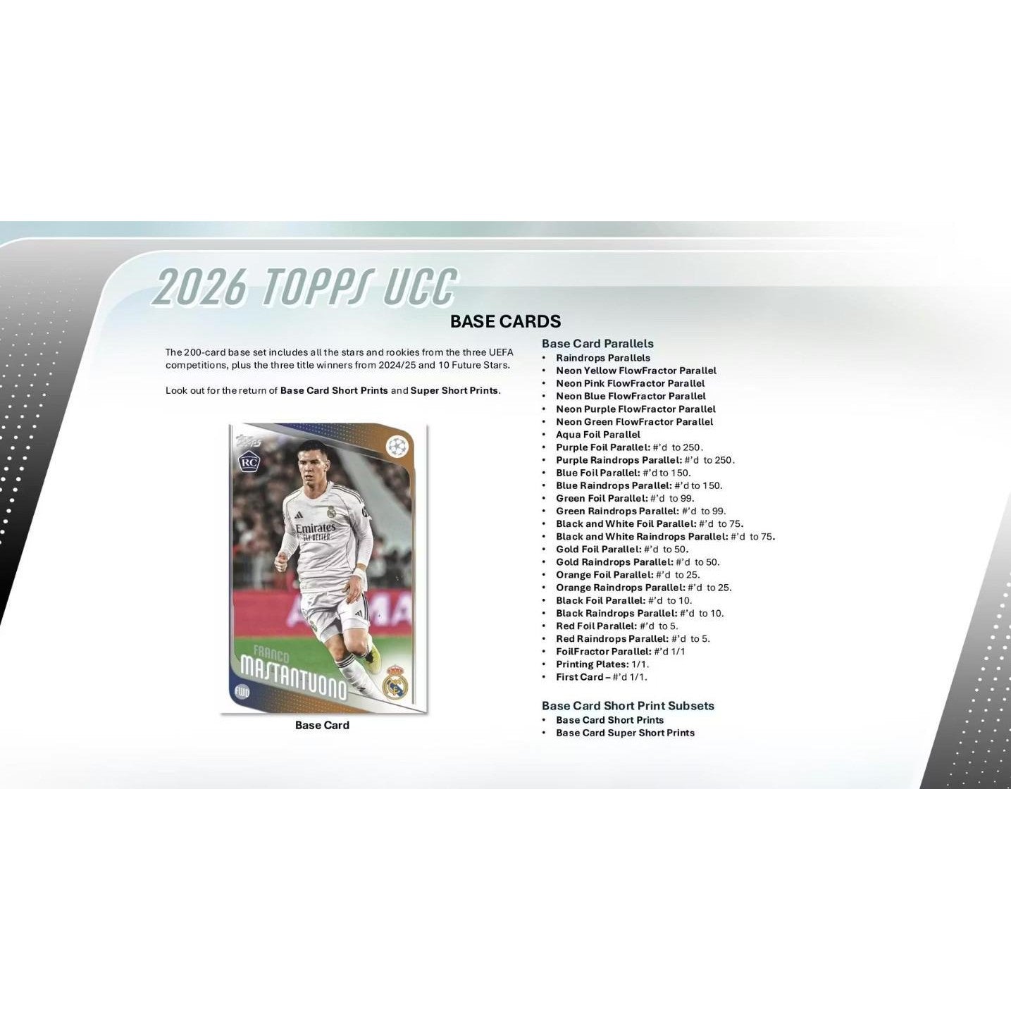 2025-26 Topps UEFA Club Competitions Soccer Hobby Pack