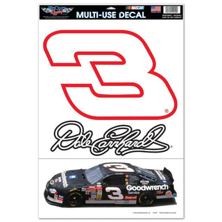 Dale Earnhardt #3 Multi-Use Decal – Official NASCAR Fan Sticker