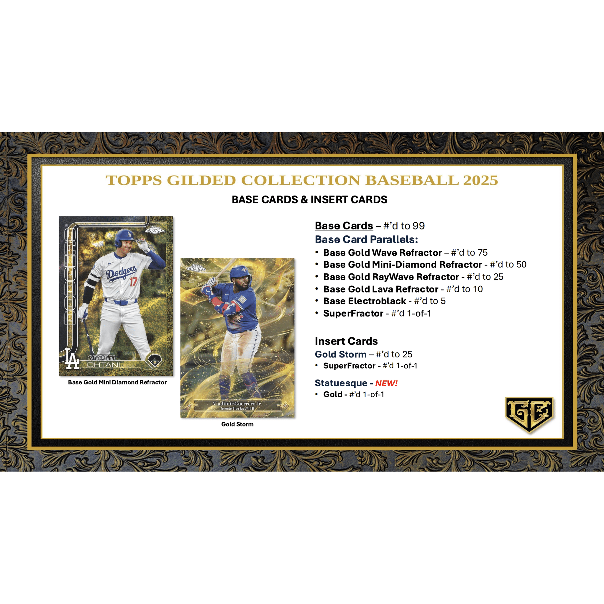 2025 Topps Gilded Collection Baseball 4-Box Case
