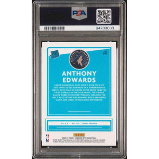 Anthony Edwards 2020 Donruss Optic #151 PSA 10