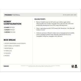 2025 Panini Phoenix Football Hobby Box