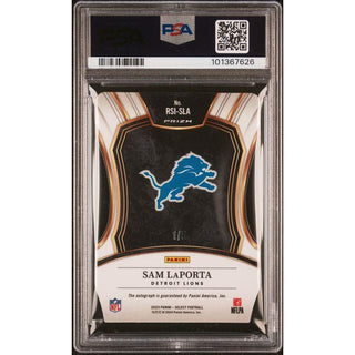 Sam LaPorta 2023 Panini Select Rookie Sig-DC Green Prizm #RSISLA PSA 10