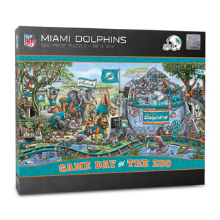 Miami Dolphins Game Day at the Zoo 500 pc Puzzle