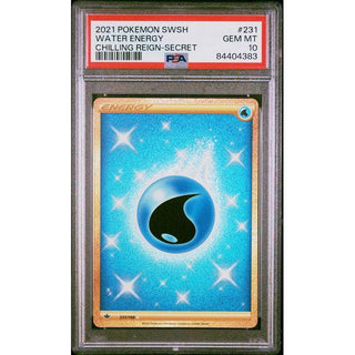 Water Energy 2021 Pokémon SWSH Chilling Reign Secret #231 – PSA 10