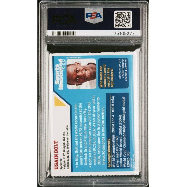 2008 S.I. For Kids Usain Bolt #294 PSA 6