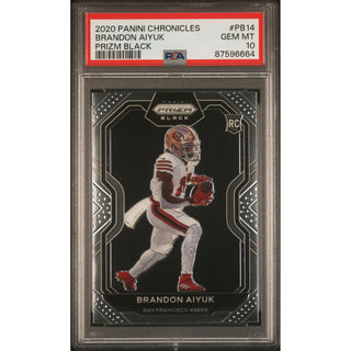Brandon Aiyuk 2020 Panini Chronicles Prizm Black #PB14 – PSA 10