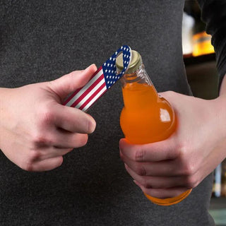 Patriotic Metal Bottle Opener – Heavy Duty Dual-Sided Can & Bottle Opener