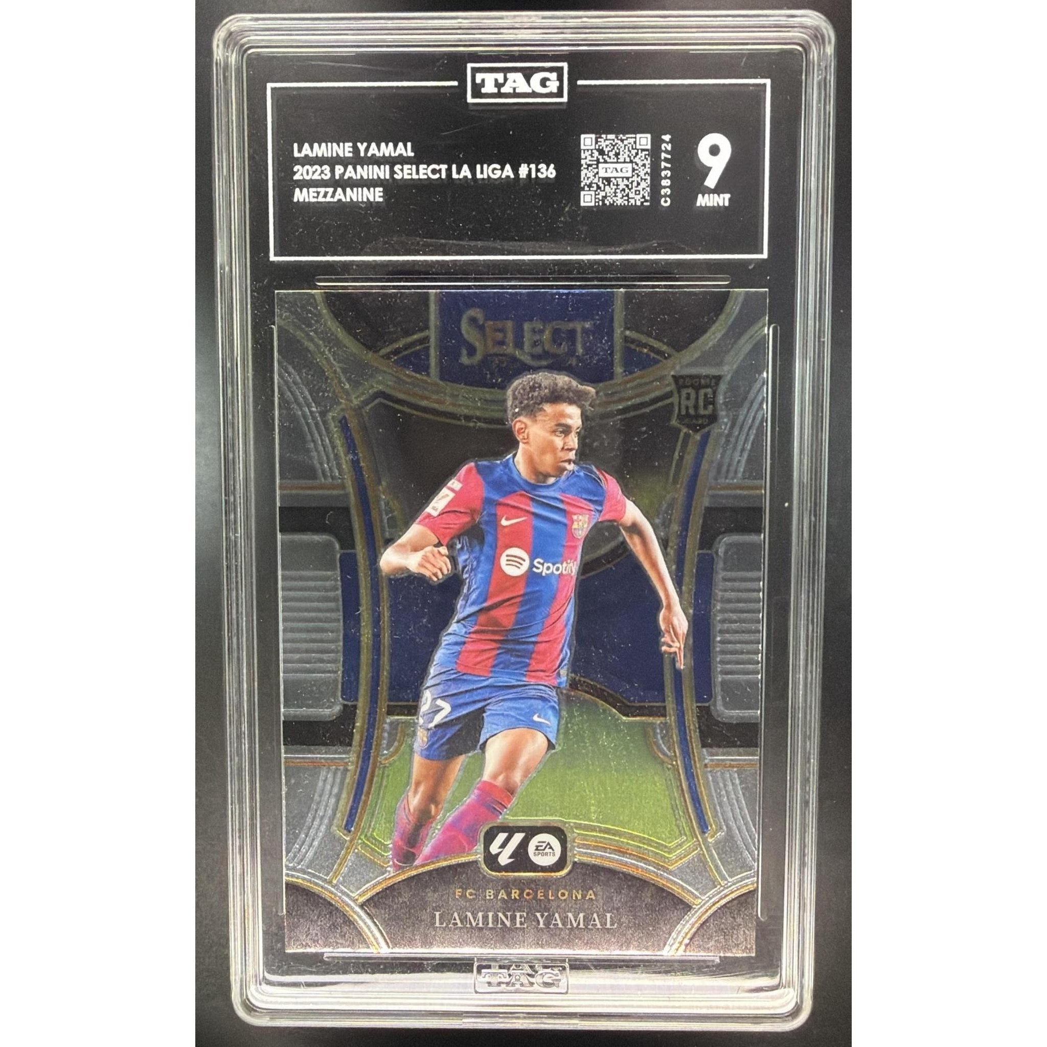 Lamine Yamal 2023-24 Panini Select La Liga #136 TAG 9