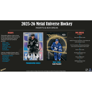 2025-26 Upper Deck Skybox Metal Universe Hockey Hobby Box
