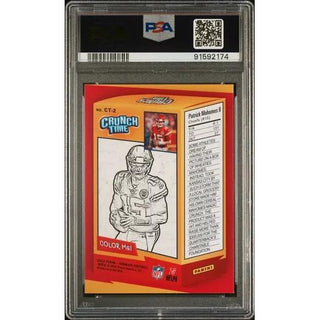 Patrick Mahomes II 2022 Panini Donruss Crunch Time #CT2 PSA 10
