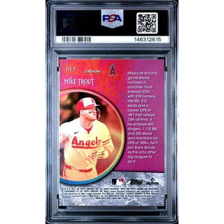 Mike Trout 2025 Topps Chrome UPD Fortune 15-Gold Refractor #3 PSA 10 | PSA Cert: 146312615