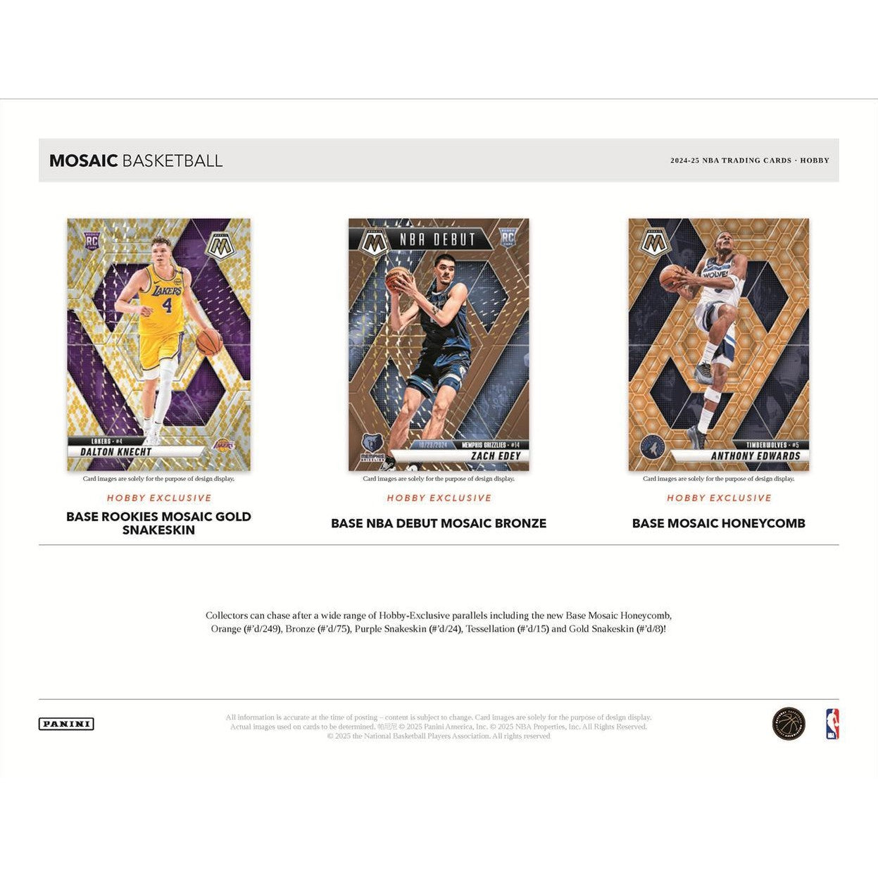 2024-25 Panini Mosaic Basketball Hobby Box