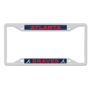 Atlanta Braves License Plate Frame – Chrome with Acrylic Inserts