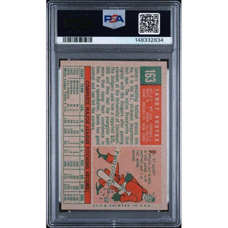 Sandy Koufax 1959 Topps #163 PSA 4