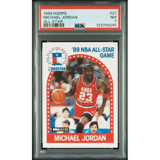 Michael Jordan 1989 Hoops All-Star #21 PSA 7
