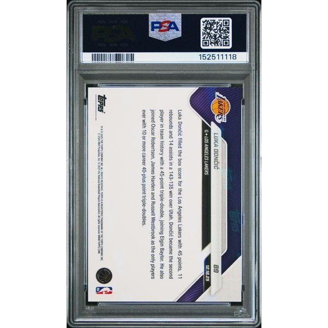 2025 Topps Now #89 Luka Doncic PSA 10