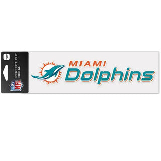 Miami Dolphins Perfect Cut Decals 3" x 10" – Premium Die-Cut Team Window Sticker